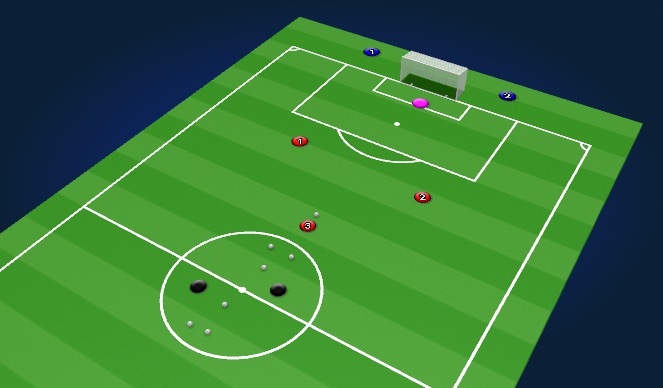 Football/Soccer Session Plan Drill (Colour): Part: Bermuda Triangle Tourney