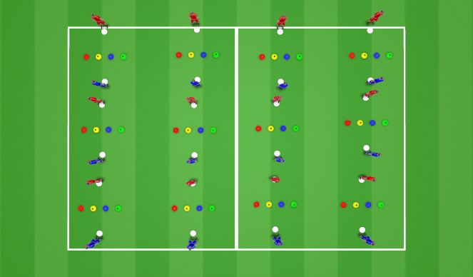 Football/Soccer Session Plan Drill (Colour): Technical (without the ball)