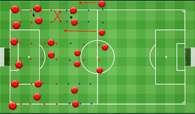 Football/Soccer Session Plan Drill (Colour): Ball Mastery - Warm up 