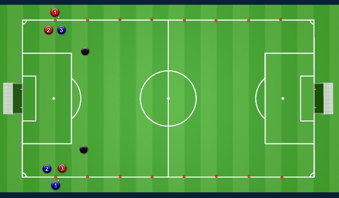 Football/Soccer Session Plan Drill (Colour): Warmup: Speedy Dribble-ins