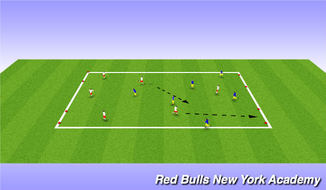 Football/Soccer Session Plan Drill (Colour): Expanded Small Sided Game