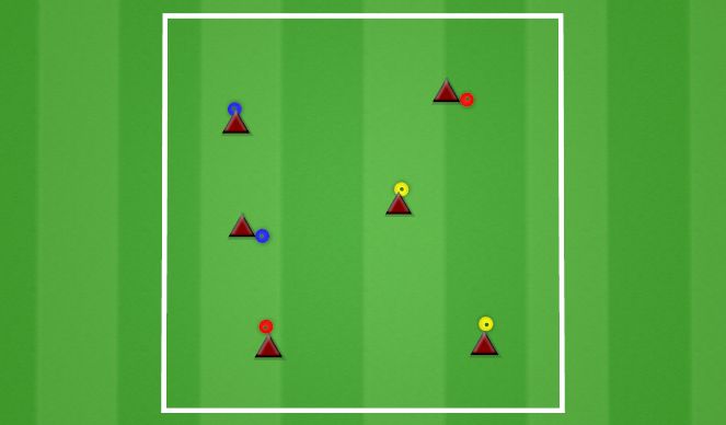 Fútbol Ejercicio del Plan de Sesiones (Color): OLE - TAIL TAG