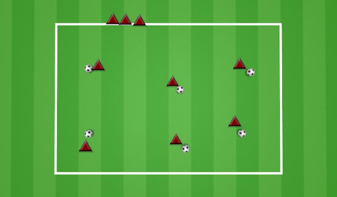 Fútbol Ejercicio del Plan de Sesiones (Color): BLOB