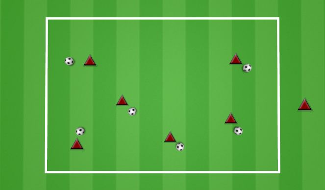 Football/Soccer Session Plan Drill (Colour): BANDIT BALL