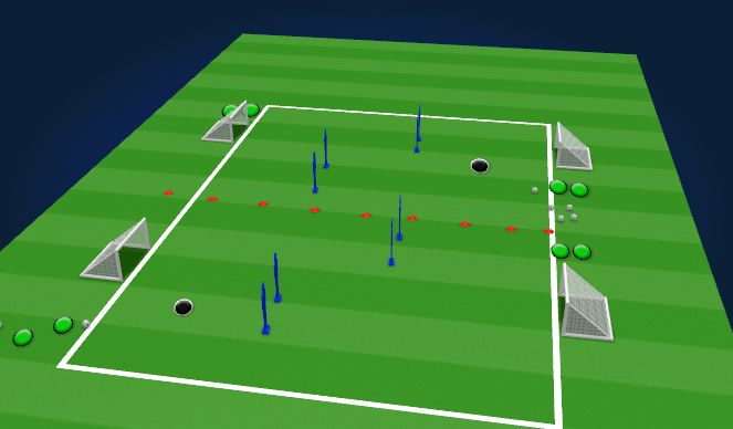 Football/Soccer Session Plan Drill (Colour): Warm-Up 2