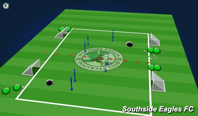 Football/Soccer Session Plan Drill (Colour): Warm-Up 2