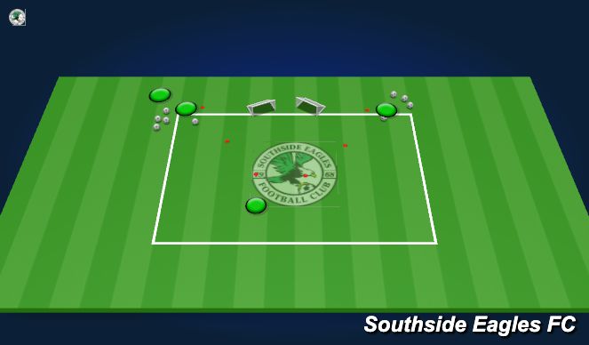 Football/Soccer Session Plan Drill (Colour): Intervention Drill - Striking Zone