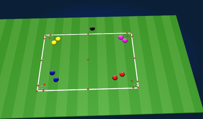 Football/Soccer Session Plan Drill (Colour): Warmup: Ball Collection