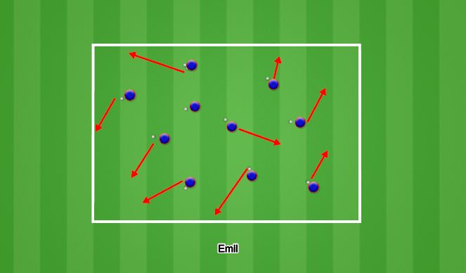 Football/Soccer Session Plan Drill (Colour): Technical - Warm Up