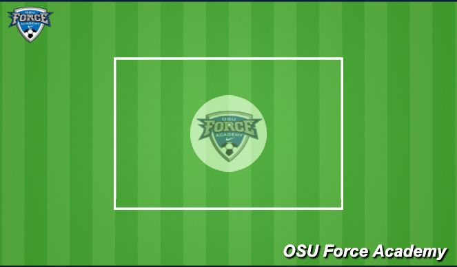 Football/Soccer Session Plan Drill (Colour): Warm-Up Phase