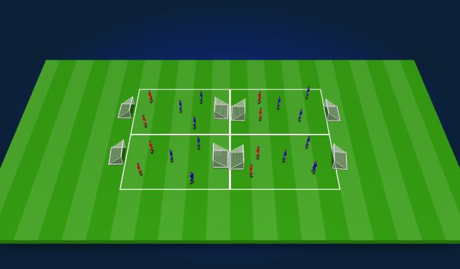 Football/Soccer Session Plan Drill (Colour): arrival activity 15 mins 