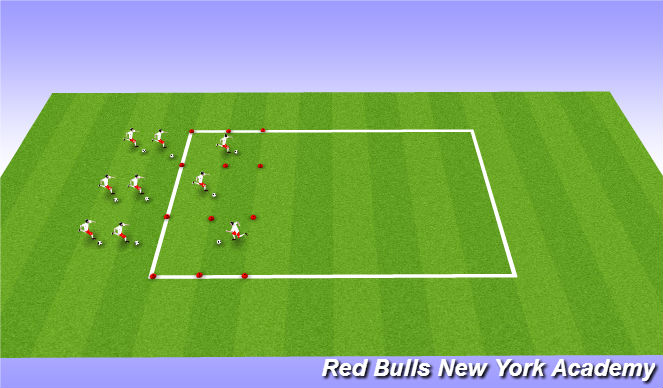 Football/Soccer Session Plan Drill (Colour): Technical