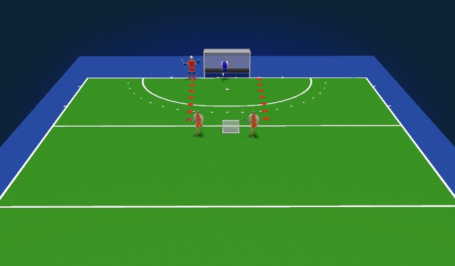 Hockey Session Plan Drill (Colour): give&go