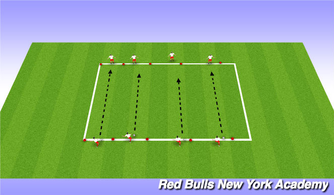 Football/Soccer Session Plan Drill (Colour): Unopposed