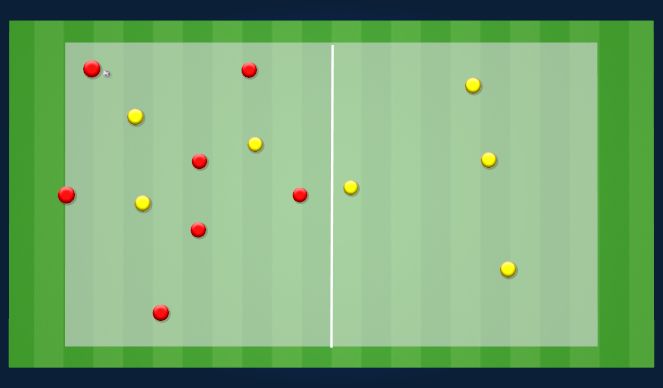 Football/Soccer Session Plan Drill (Colour): Animation