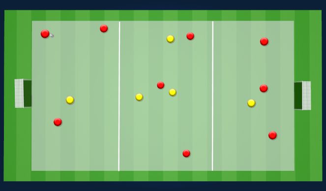 Football/Soccer Session Plan Drill (Colour): Animation
