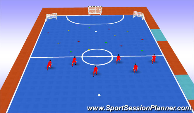 Futsal Session Plan Drill (Colour): Screen 1