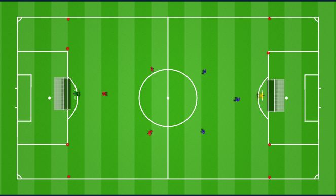 Football/Soccer Session Plan Drill (Colour): arrival activity - 10 mins