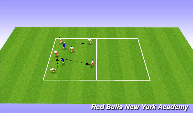 Football/Soccer Session Plan Drill (Colour): warm up