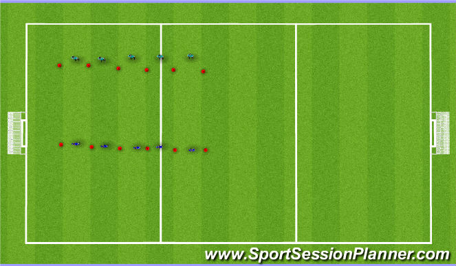 Football/Soccer Session Plan Drill (Colour): blocked