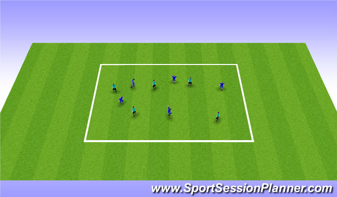 Football/Soccer Session Plan Drill (Colour): technical