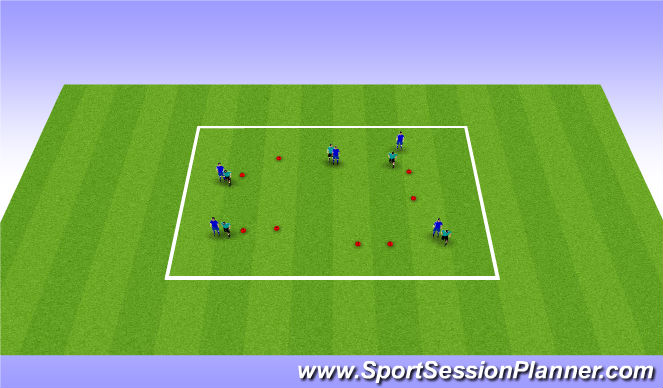 Football/Soccer Session Plan Drill (Colour): skill
