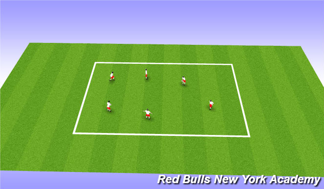 Football/Soccer Session Plan Drill (Colour): Warm Up
