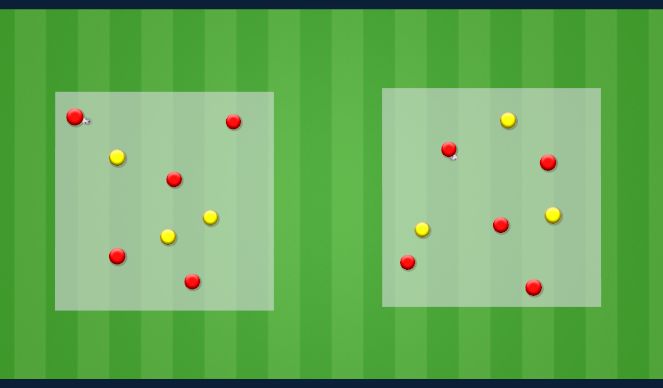 Football/Soccer Session Plan Drill (Colour): 5v3 Rondo