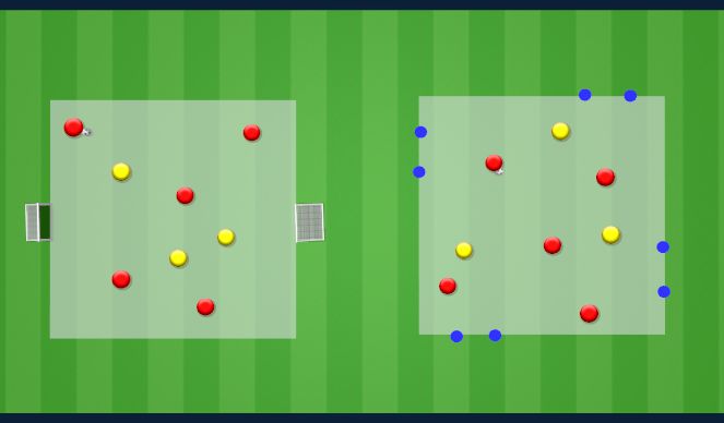 Football/Soccer Session Plan Drill (Colour): Animation