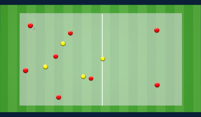 Football/Soccer Session Plan Drill (Colour): Rondo