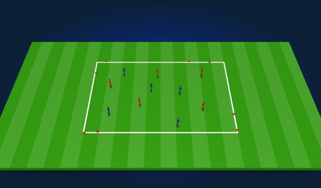Football/Soccer Session Plan Drill (Colour): general practice - 20 mins
