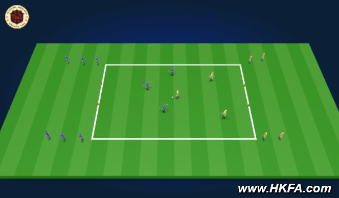 Football/Soccer Session Plan Drill (Colour): Practice 4
