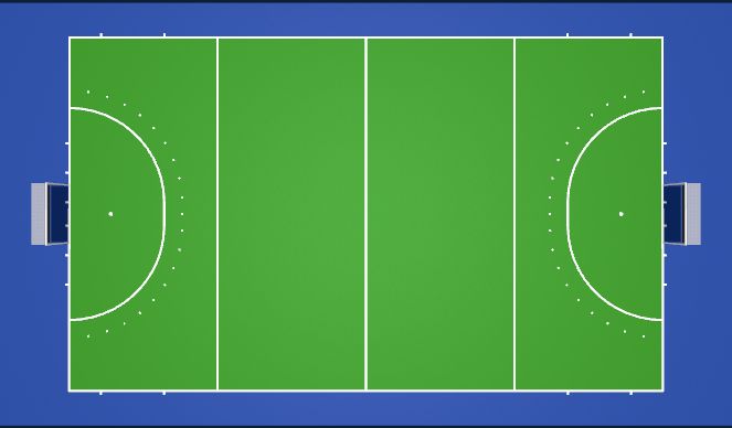 Hockey Session Plan Drill (Colour): Interval Training
