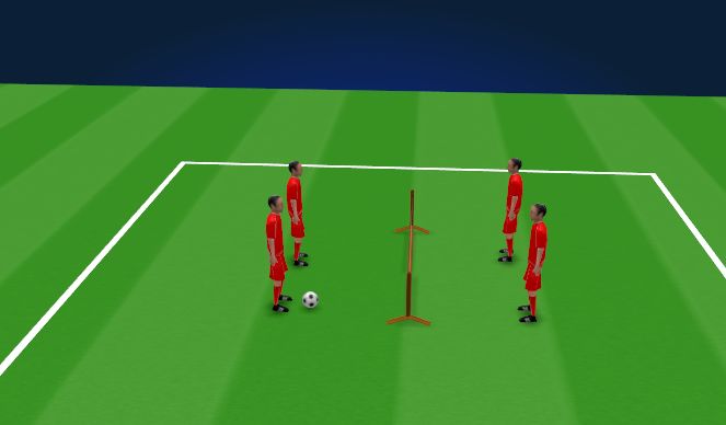 Football/Soccer Session Plan Drill (Colour): Warmup