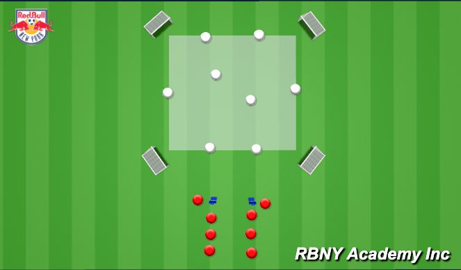 Football/Soccer Session Plan Drill (Colour): Rondo