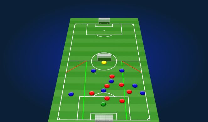 Football/Soccer Session Plan Drill (Colour): SSG