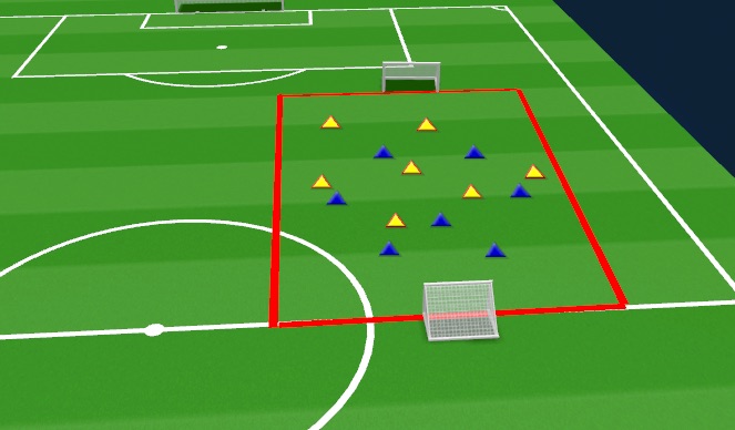 Football/Soccer Session Plan Drill (Colour): 5. SSG