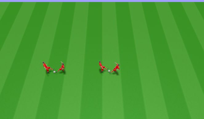 Football/Soccer Session Plan Drill (Colour): Block Tackling