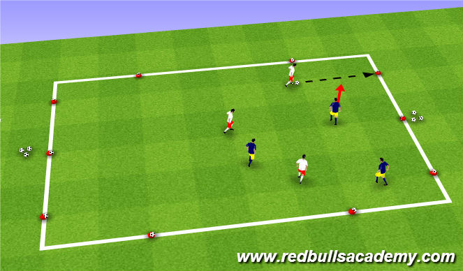 Football/Soccer Session Plan Drill (Colour): Conditioned Game