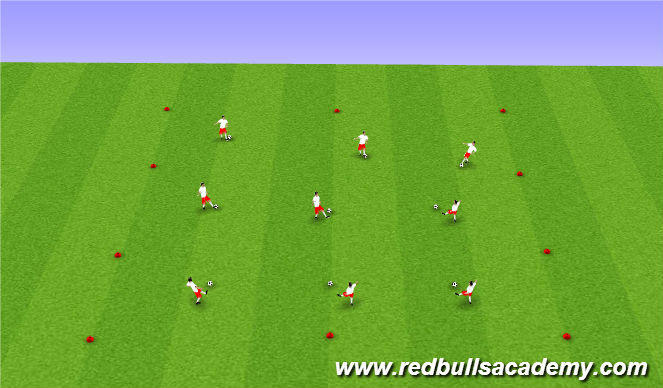 Football/Soccer Session Plan Drill (Colour): Homework recap juggling