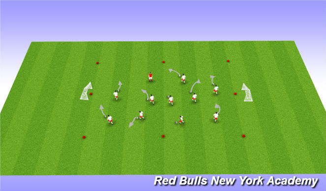 Football/Soccer Session Plan Drill (Colour): Kindergarten Warm up Lion/Coach says