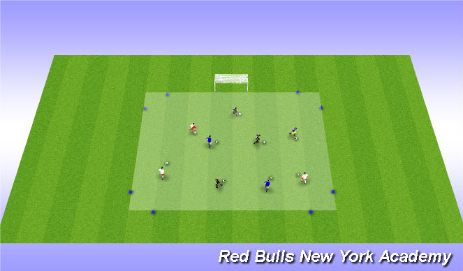 Football/Soccer Session Plan Drill (Colour): Foundation Warm Up