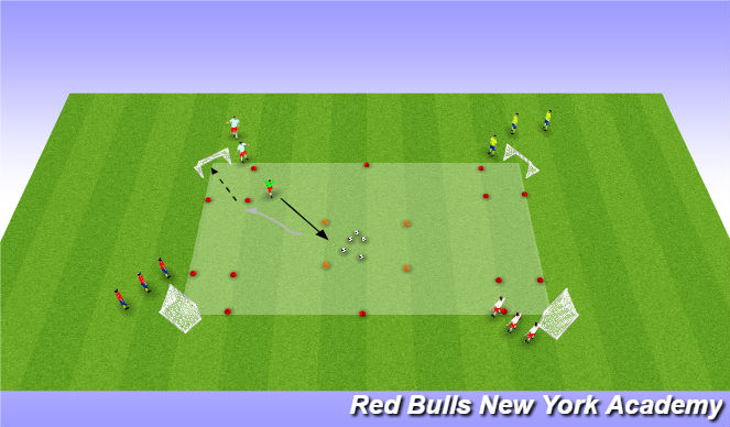 Football/Soccer Session Plan Drill (Colour): Minions Great Scape