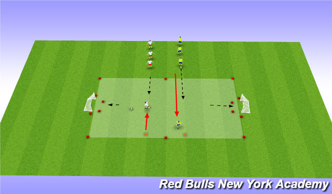 Football/Soccer Session Plan Drill (Colour): To The Lab with the Minions