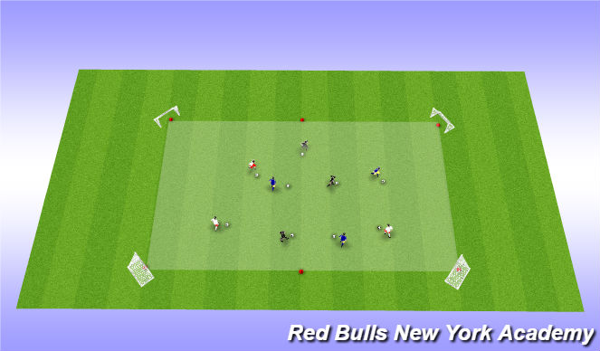 Football/Soccer Session Plan Drill (Colour): Foundation Warm up