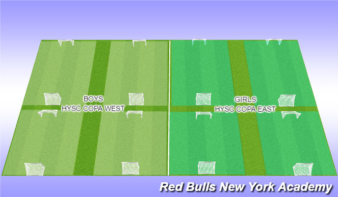 Football/Soccer Session Plan Drill (Colour): HYSC SAQ COPA