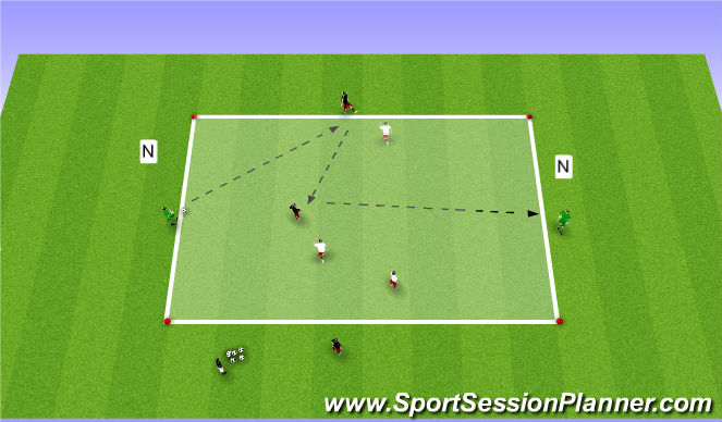 Football/Soccer Session Plan Drill (Colour): Warm Up