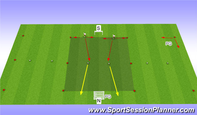 Football/Soccer Session Plan Drill (Colour): 50/50 & end product