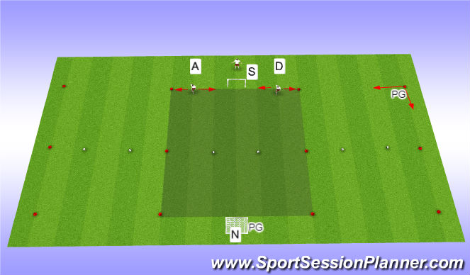 Football/Soccer Session Plan Drill (Colour): 50/50 fully oppsed