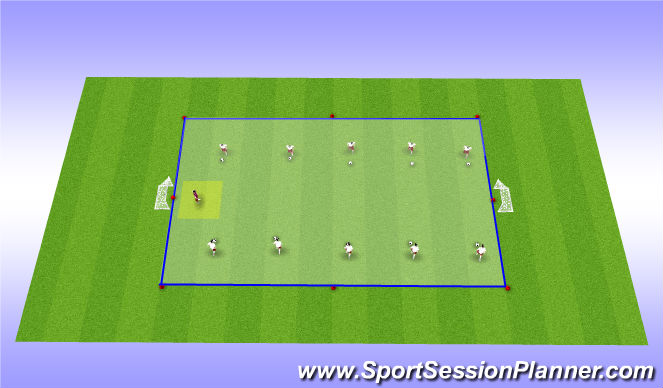 Football/Soccer Session Plan Drill (Colour): Skils to pay the bills challenge